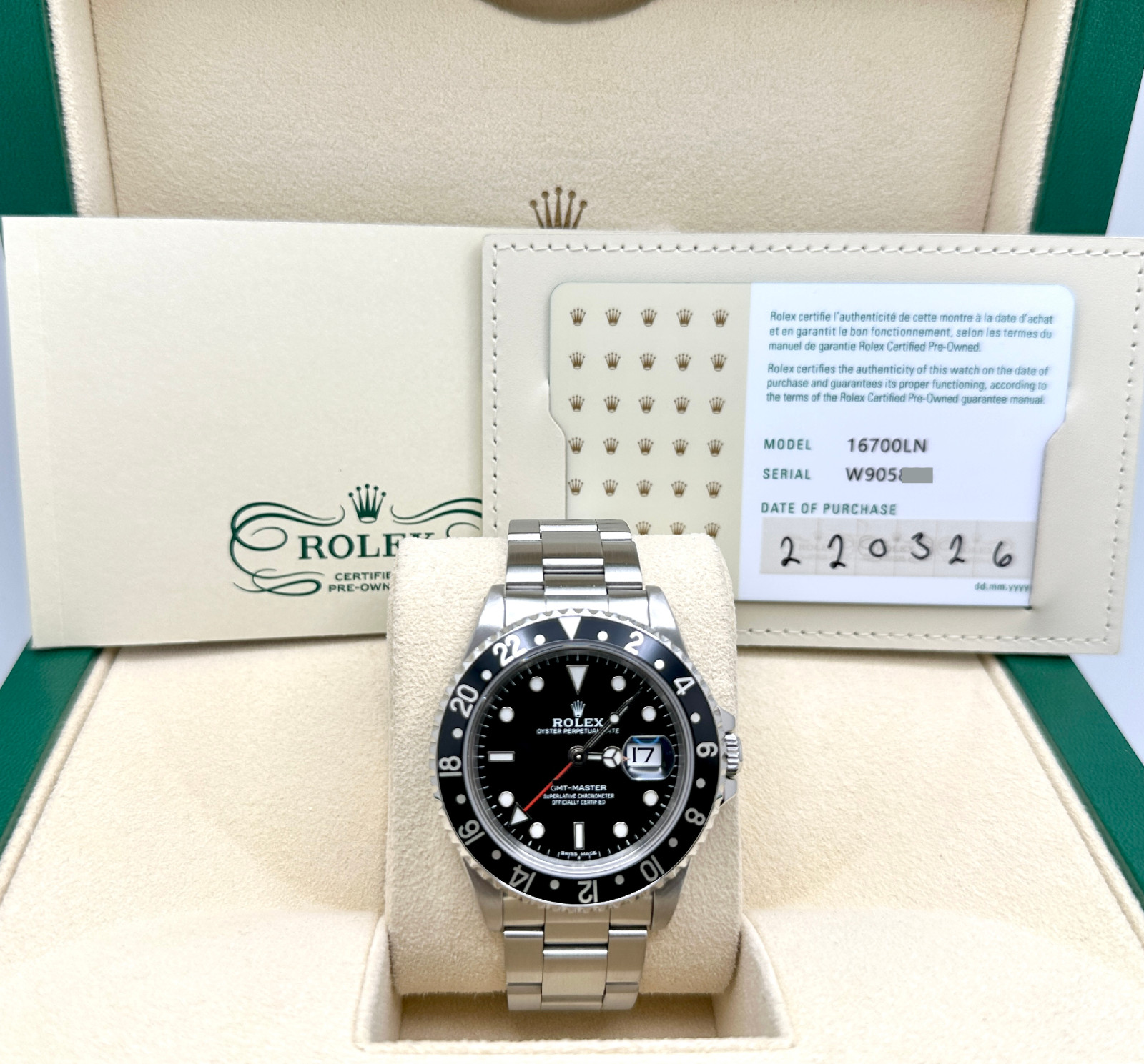 Rolex GMT-Master 16700LN